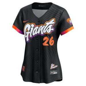 Matt Chapman San Francisco Giants Nike Women's 2025 City Connect Limited Jersey - Anthracite photo 2 Jersey4u