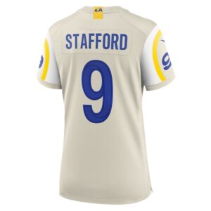 Matthew Stafford Los Angeles Rams Nike Women's Game Jersey - Bone photo 3 Jersey4u