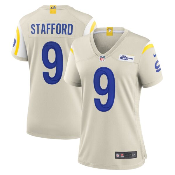 Matthew Stafford Los Angeles Rams Nike Women's Player Game Jersey - Bone photo 1 Jersey4u