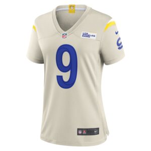 Matthew Stafford Los Angeles Rams Nike Women's Player Game Jersey - Bone photo 2 Jersey4u