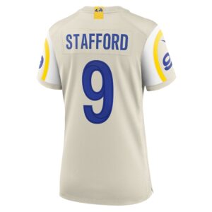 Matthew Stafford Los Angeles Rams Nike Women's Player Game Jersey - Bone photo 3 Jersey4u