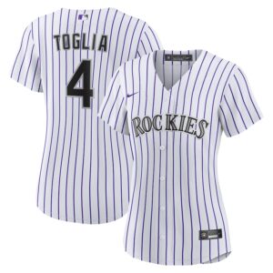 Michael Toglia Colorado Rockies Nike Women's Home Jersey4u Jersey - White photo 1 Jersey4u