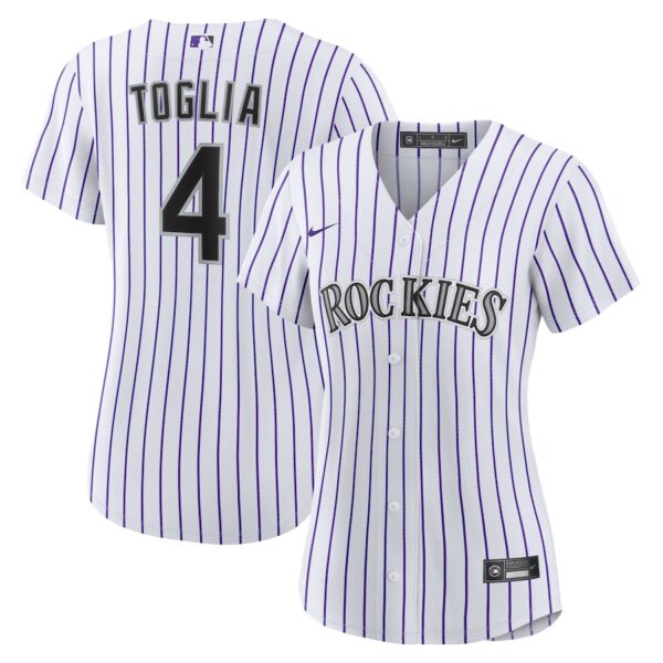 Michael Toglia Colorado Rockies Nike Women's Home Jersey4u Jersey - White photo 1 Jersey4u