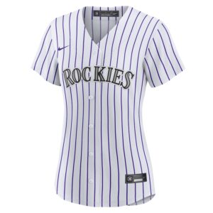 Michael Toglia Colorado Rockies Nike Women's Home Jersey4u Jersey - White photo 2 Jersey4u