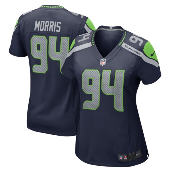 Mike Morris Seattle Seahawks Nike Women's  Game Jersey - College Navy photo 1 Jersey4u
