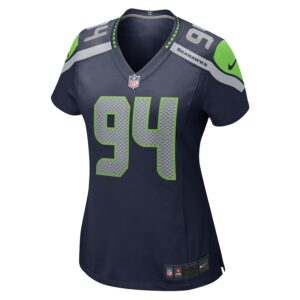Mike Morris Seattle Seahawks Nike Women's  Game Jersey - College Navy photo 2 Jersey4u