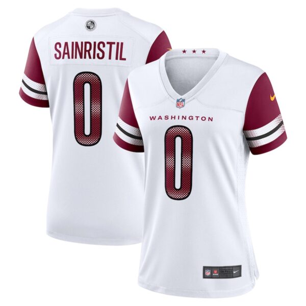 Mike Sainristil Washington Commanders Nike Women's Game Jersey -  White photo 1 Jersey4u