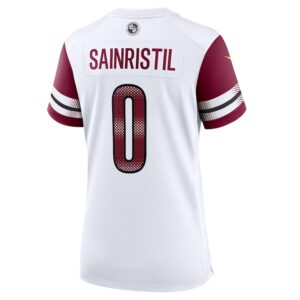 Mike Sainristil Washington Commanders Nike Women's Game Jersey -  White photo 3 Jersey4u