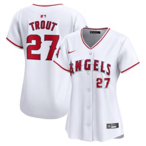 Mike Trout Los Angeles Angels Nike Women's Home Limited Player Jersey - White photo 1 Jersey4u