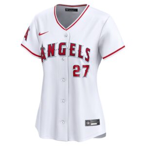 Mike Trout Los Angeles Angels Nike Women's Home Limited Player Jersey - White photo 2 Jersey4u