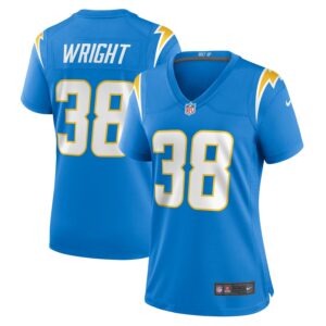 Milton Wright Los Angeles Chargers Nike Women's  Game Jersey - Powder Blue photo 1 Jersey4u