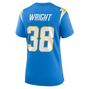 Milton Wright Los Angeles Chargers Nike Women's  Game Jersey - Powder Blue photo 3 Jersey4u