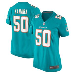Mohamed Kamara Miami Dolphins Nike Women's  Game Jersey -  Aqua photo 1 Jersey4u