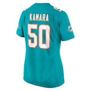 Mohamed Kamara Miami Dolphins Nike Women's  Game Jersey -  Aqua photo 3 Jersey4u