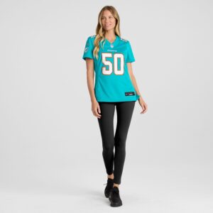 Mohamed Kamara Miami Dolphins Nike Women's  Game Jersey -  Aqua photo 4 Jersey4u