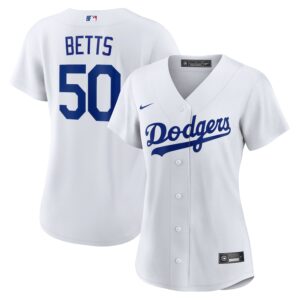 Mookie Betts Los Angeles Dodgers Nike Women's Home Jersey4u Player Jersey - White photo 1 Jersey4u