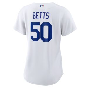 Mookie Betts Los Angeles Dodgers Nike Women's Home Jersey4u Player Jersey - White photo 3 Jersey4u