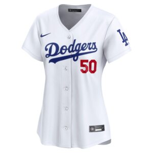 Mookie Betts Los Angeles Dodgers Nike Women's Home Limited Jersey – White photo 2 Jersey4u