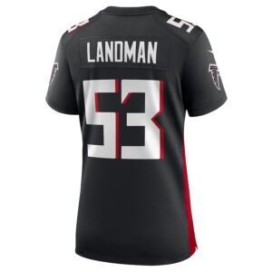 Nate Landman Atlanta Falcons Nike Women's Team Game Jersey -  Black photo 3 Jersey4u