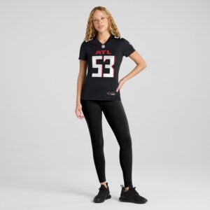 Nate Landman Atlanta Falcons Nike Women's Team Game Jersey -  Black photo 4 Jersey4u