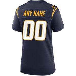 Los Angeles Chargers Nike Women's Alternate Custom Game Jersey - Navy photo 3 Jersey4u