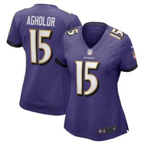 Nelson Agholor Baltimore Ravens Nike Women's Game Jersey - Purple photo 1 Jersey4u