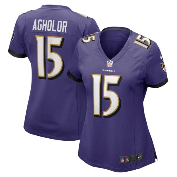 Nelson Agholor Baltimore Ravens Nike Women's Game Jersey - Purple photo 1 Jersey4u