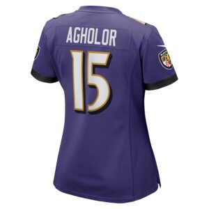 Nelson Agholor Baltimore Ravens Nike Women's Game Jersey - Purple photo 3 Jersey4u