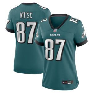 Nick Muse Philadelphia Eagles Nike Women's Team Game Jersey - Midnight Green photo 1 Jersey4u