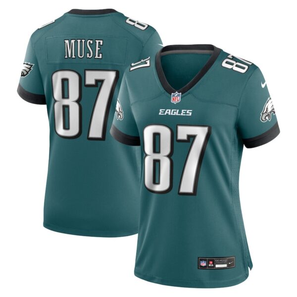Nick Muse Philadelphia Eagles Nike Women's Team Game Jersey - Midnight Green photo 1 Jersey4u