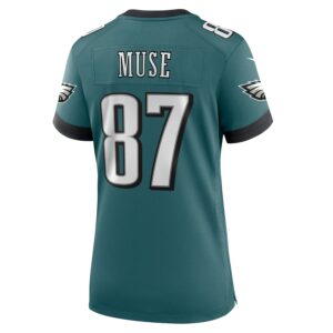 Nick Muse Philadelphia Eagles Nike Women's Team Game Jersey - Midnight Green photo 3 Jersey4u