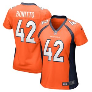 Nik Bonitto Denver Broncos Nike Women's Game Player Jersey - Orange photo 1 Jersey4u