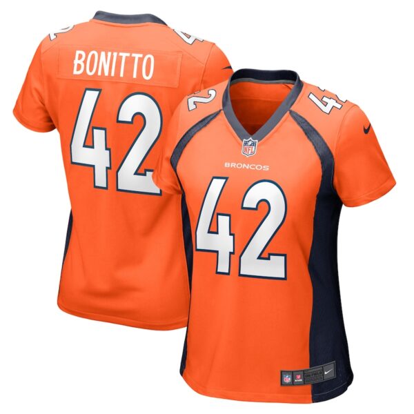 Nik Bonitto Denver Broncos Nike Women's Game Player Jersey - Orange photo 1 Jersey4u