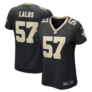 Niko Lalos New Orleans Saints Nike Women's Team Game Jersey -  Black photo 1 Jersey4u