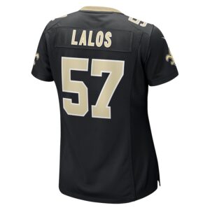 Niko Lalos New Orleans Saints Nike Women's Team Game Jersey -  Black photo 3 Jersey4u