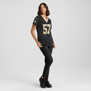 Niko Lalos New Orleans Saints Nike Women's Team Game Jersey -  Black photo 4 Jersey4u