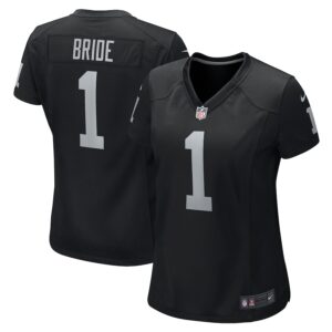 Number 1 Bride Las Vegas Raiders Nike Women's Game Jersey - Black photo 1 Jersey4u