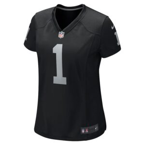 Number 1 Bride Las Vegas Raiders Nike Women's Game Jersey - Black photo 2 Jersey4u