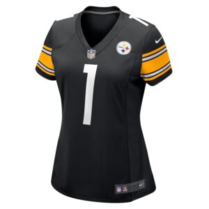 Number 1 Bride Pittsburgh Steelers Nike Women's Game Jersey - Black photo 2 Jersey4u