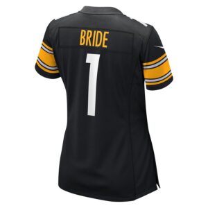 Number 1 Bride Pittsburgh Steelers Nike Women's Game Jersey - Black photo 3 Jersey4u