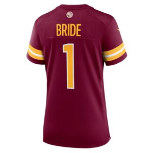 Number 1 Bride Washington Commanders Nike Women's Game Jersey - Burgundy photo 3 Jersey4u
