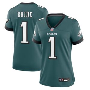 Number 1 Bride Philadelphia Eagles Nike Women's Game Jersey - Midnight Green photo 1 Jersey4u