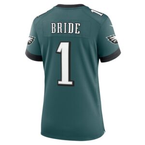 Number 1 Bride Philadelphia Eagles Nike Women's Game Jersey - Midnight Green photo 3 Jersey4u