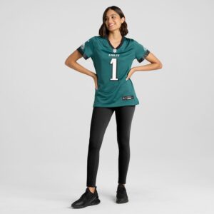 Number 1 Bride Philadelphia Eagles Nike Women's Game Jersey - Midnight Green photo 4 Jersey4u