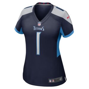 Number 1 Bride Tennessee Titans Nike Women's Game Jersey - Navy photo 2 Jersey4u
