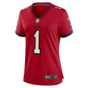 Number 1 Bride Tampa Bay Buccaneers Nike Women's Game Jersey - Red photo 2 Jersey4u