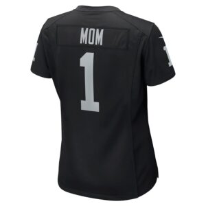 Number 1 Mom Las Vegas Raiders Nike Women's Game Jersey - Black photo 3 Jersey4u