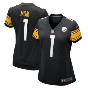 Number 1 Mom Pittsburgh Steelers Nike Women's Game Jersey - Black photo 1 Jersey4u