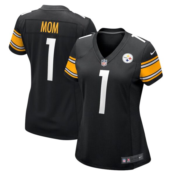 Number 1 Mom Pittsburgh Steelers Nike Women's Game Jersey - Black photo 1 Jersey4u