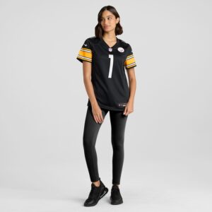 Number 1 Mom Pittsburgh Steelers Nike Women's Game Jersey - Black photo 4 Jersey4u